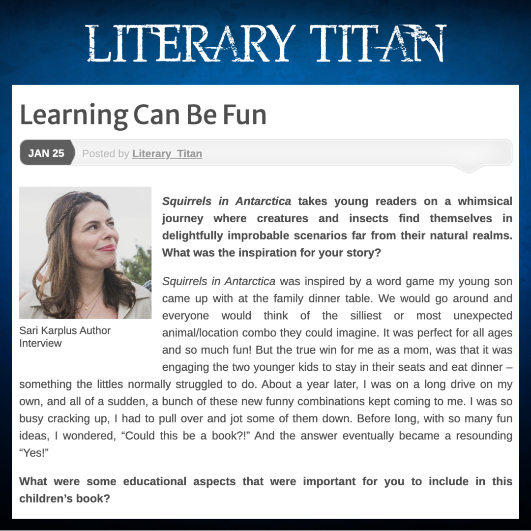 Literary Titan Article